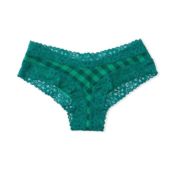 Victoria’s Secret Green Plaid Cheeky Panties Large - Picture 2 of 10